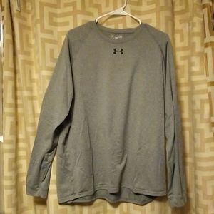 Under Armour heat gear long sleeve gray shirt
